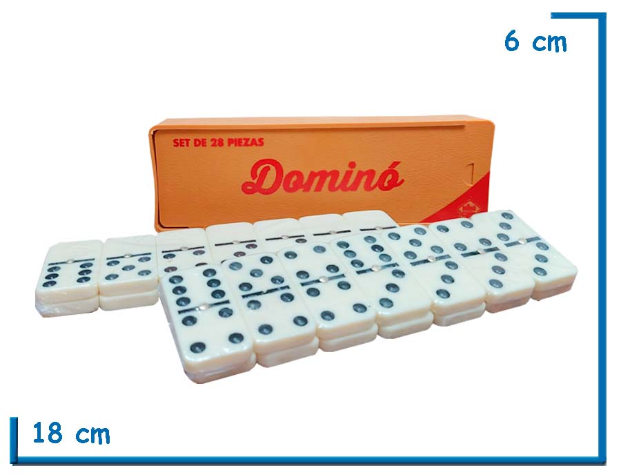 KIDS CLUB DOMINO SET DE 28 PIEZAS CAJA PLASTICA