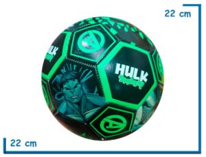 PELOTA DE CUERO Nø5 MARVEL AVENGERS HULK NEGRA Y VERDE