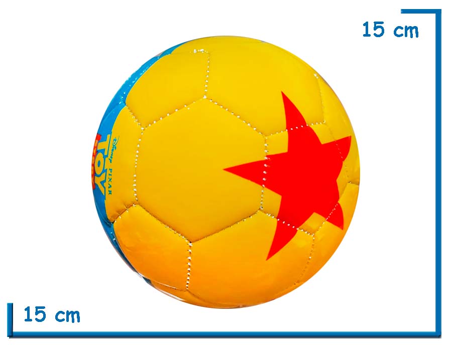 PELOTA DE CUERO Nø2 TOY STORY AMARILLA ESTRELLA