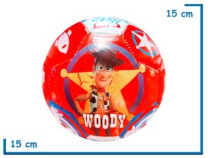 PELOTA DE CUERO Nø2 TOY STORY BUZZ Y WOODY ROJA