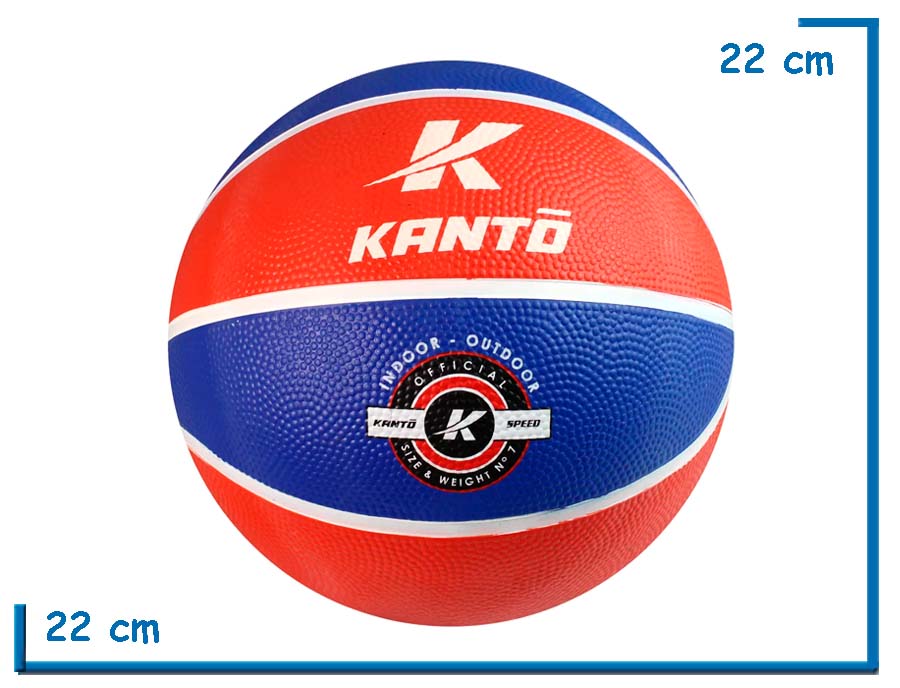 PELOTA DE BASKET Nº7 KANTO AZUL Y ROJA