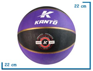 PELOTA DE BASKET Nº7 KANTO NEGRA Y VIOLETA
