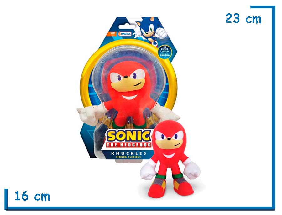 STRETCHAPALZ SONIC THE HEDGEHOG KNUCKLES MUÑECO ESTIRABLE