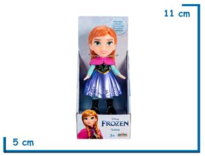 JAKKS ANNA AZUL METALIZADA MINI FIGURA POSABLE FROZEN