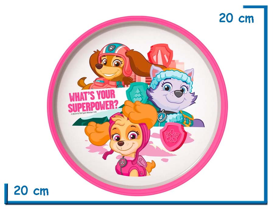 PAW PATROL SKYE PLATO BICOLOR NON-SLIP PREMIUM