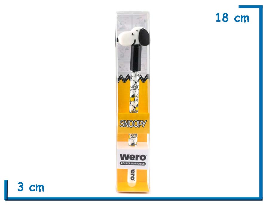 PEANUTS ROLLER BORRABLE SNOOPY