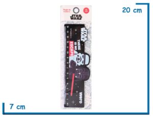 STAR WARS REGLA DE MADERA 15CM VADER Y STORMTROOPER
