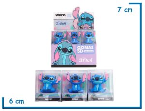 STITCH GOMA 3D 3 MODELOS SURTIDO