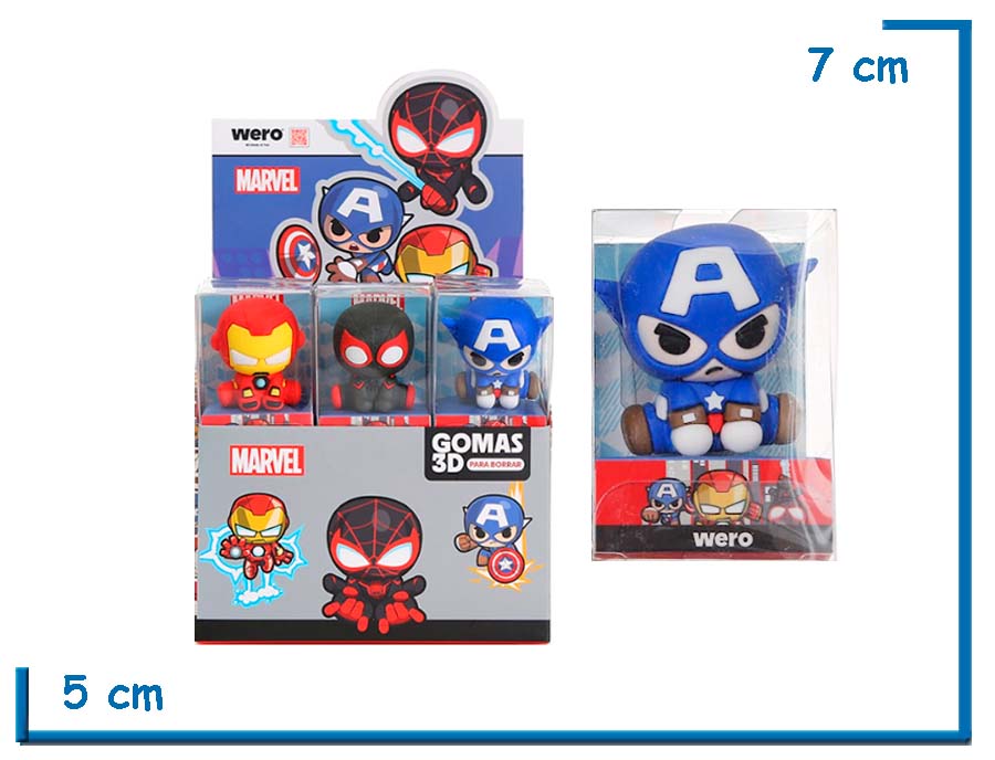 MARVEL GOMA 3D CAPTAIN AMERICA