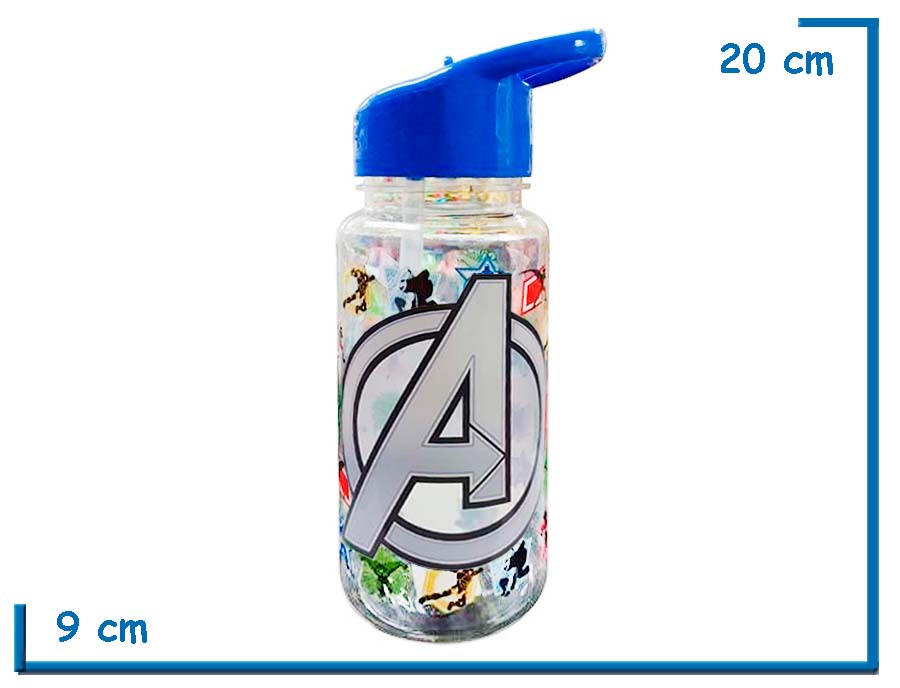 AVENGERS BOTELLA STRAW TOP 500ML