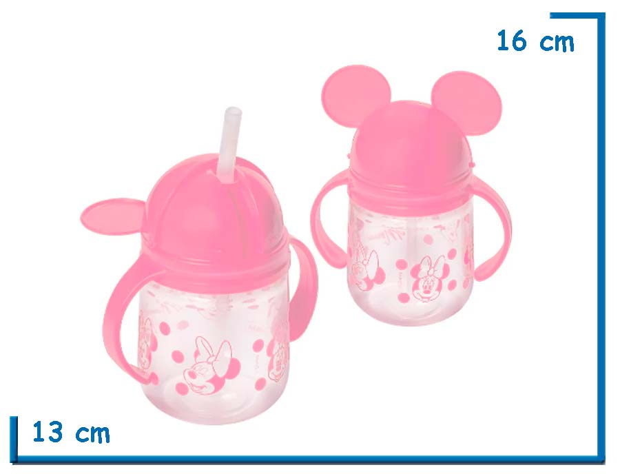 MINNIE MOUSE VASO TOMASOLITO CON SORBETE Y OREJAS