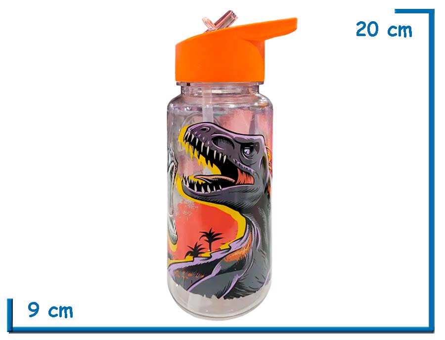 JURASSIC WORLD BOTELLA STRAW TOP 500ML