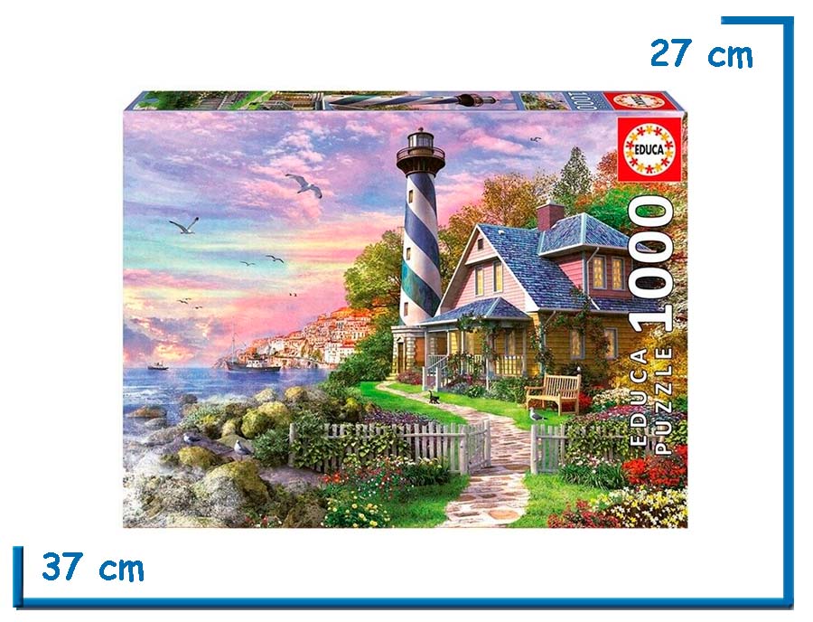 EDUCA PUZZLE X1000 PZS FARO EN ROCK BAY