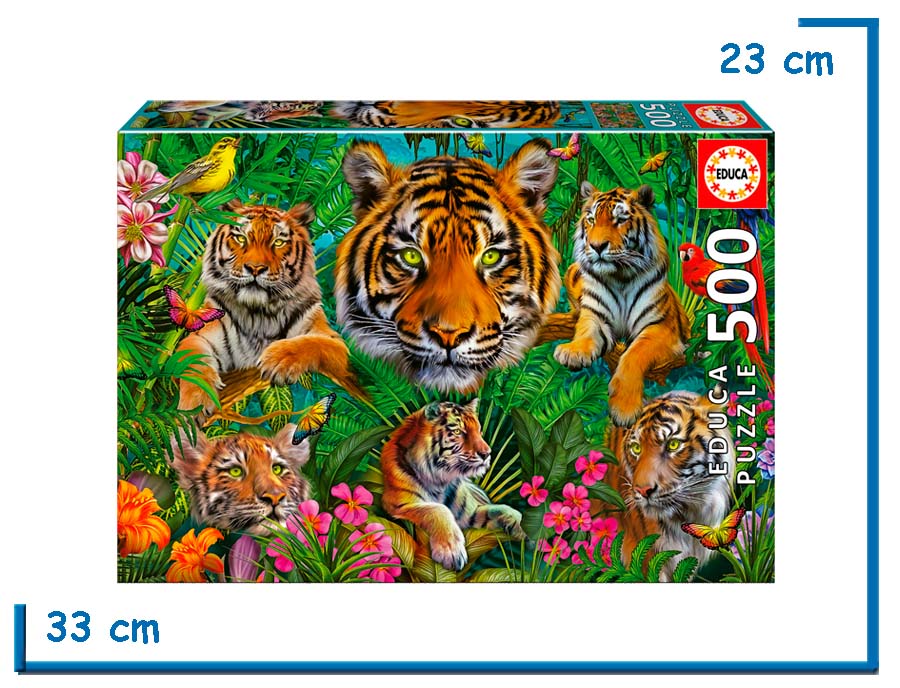 EDUCA PUZZLE X500 PZS JUNGLA DE TIGRES
