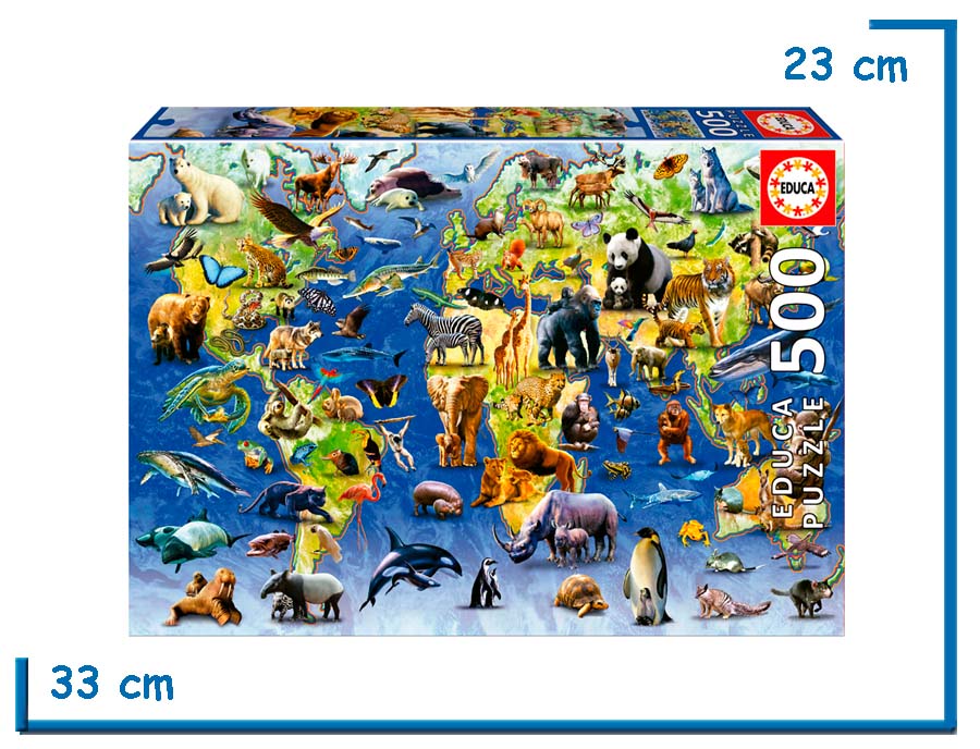 EDUCA PUZZLE X500 PZS ESPECIES EN PELIGRO DE ESTINCION