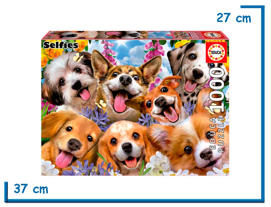 EDUCA PUZZLE X1000 PZS SELFIE DE PERRITOS