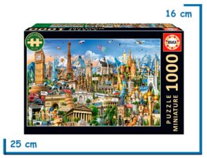 EDUCA PUZZLE MINIATURE X1000 SIMBOLOS DE EUROPA