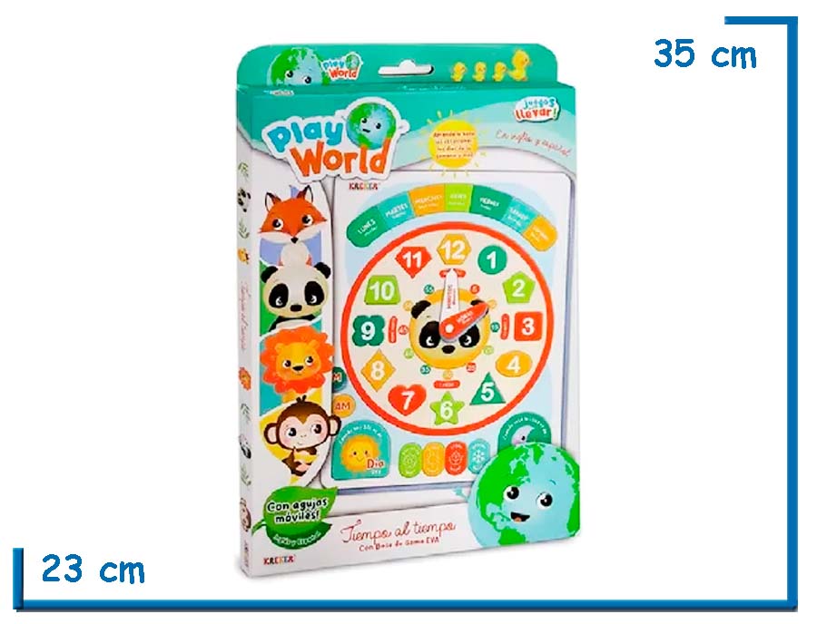 PLAY WORLD TIEMPO AL TIEMPO CON BASE DE GOMA EVA