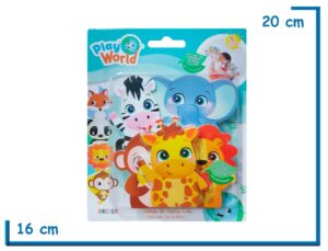 PLAY WORLD ANIMALITOS DE LA SELVA TITERES DE GOMA EVA