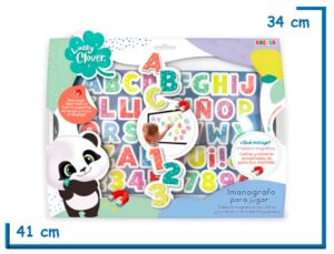 LUCKY CLOVER TABLERO MAGNETICO CON LETRAS Y NUMEROS IMANTADOS