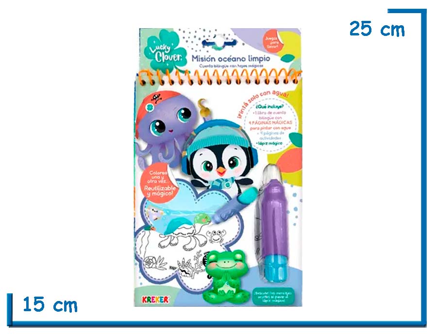 LUCKY CLOVER MISION OCEANO LIMPIO PINTA SOLO CON AGUA
