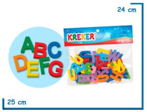 FORMEMOS PALABRAS LETRAS DE GOMA EVA EN BOLSA