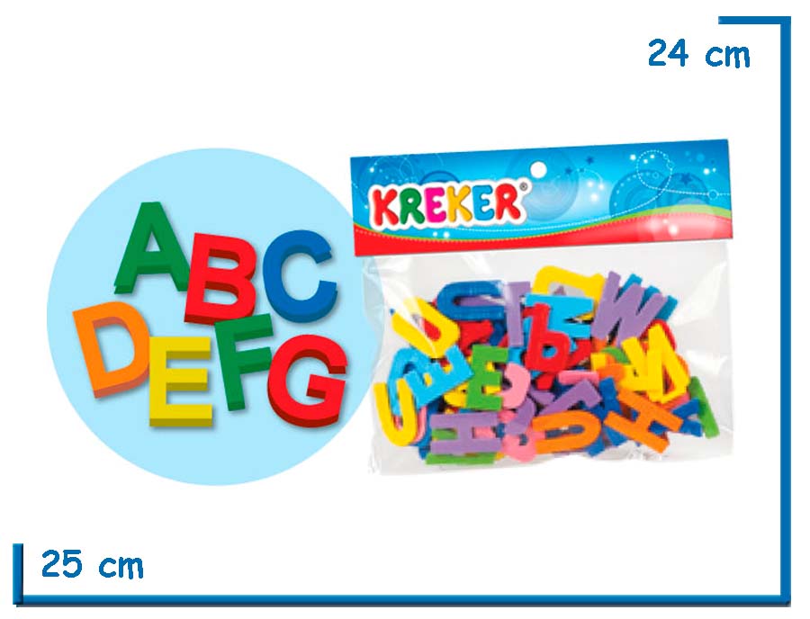 FORMEMOS PALABRAS LETRAS DE GOMA EVA EN BOLSA