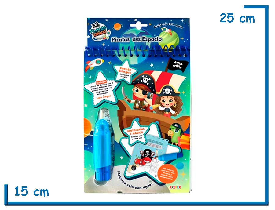 PIRATAS DEL ESPACIO PINTA SOLO CON AGUA