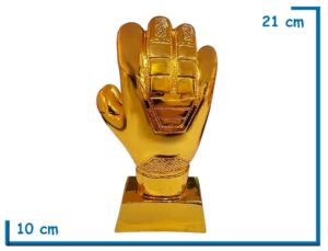 TROFEO MEJOR ARQUERO GUANTE LISO 21CM
