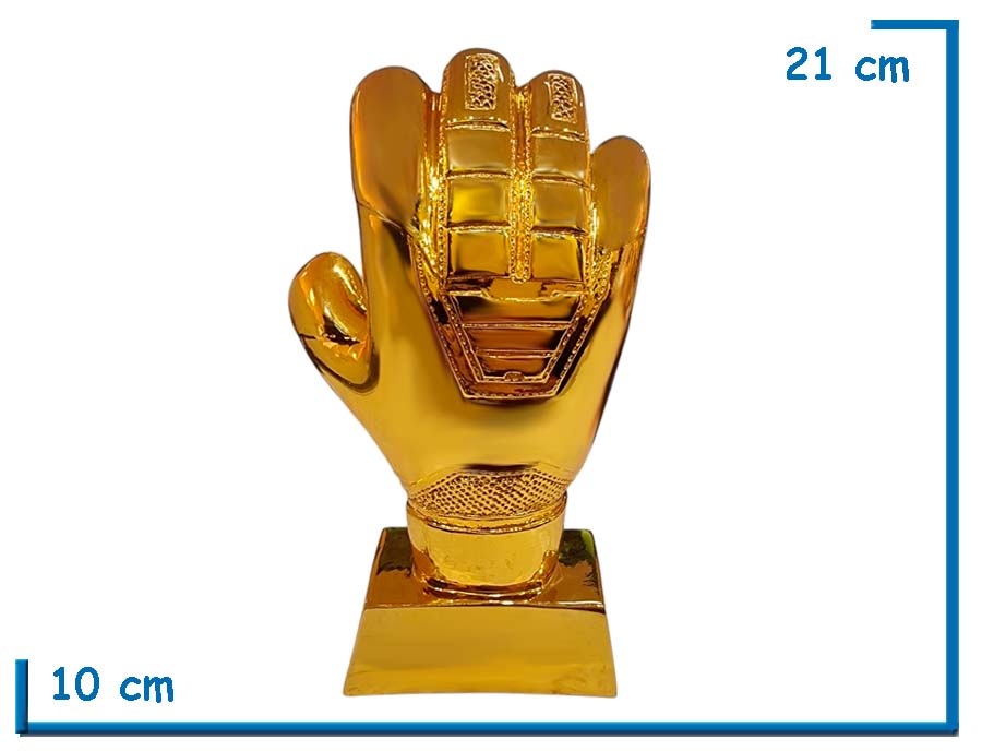 TROFEO MEJOR ARQUERO GUANTE LISO 21CM
