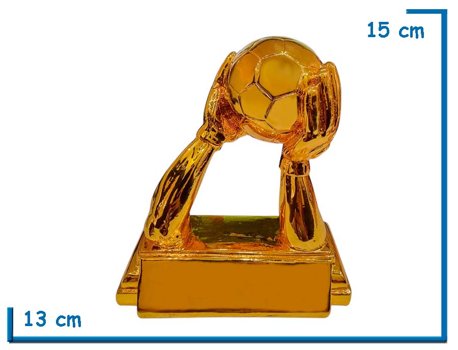 TROFEO MEJOR ATAJADA MANOS Y PELOTA 15CM