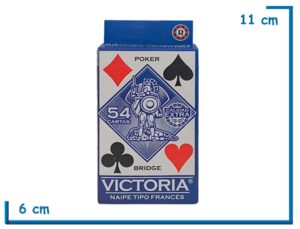 VICTORIA NAIPES TIPO FRANCES X54 CAJA AZUL