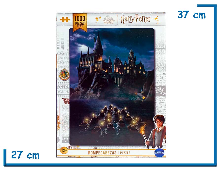 2X1 VULCANITA HARRY POTTER PUZZLE 1000 PZS BARCOS HOGWARTS DE NOCHE