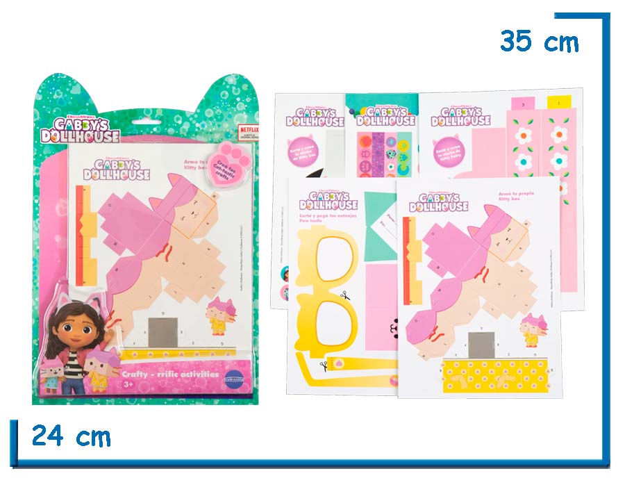 2X1 GABBYS DOLLHOUSE CRAFTY-RRIFIC ACTIVITIES EN BLISTER