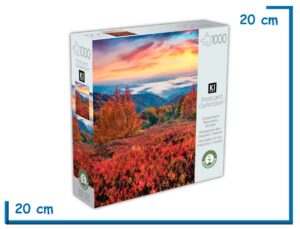 KI PUZZLE X1000 PZS CARPATHIANS MOUNTAINS UKRAINE POSTCARD COLLECTION