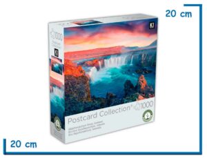 KI PUZZLE X1000 PZS SKJALFANDAFLJOT RIVER ICELAND POSTCARD COLLECTION