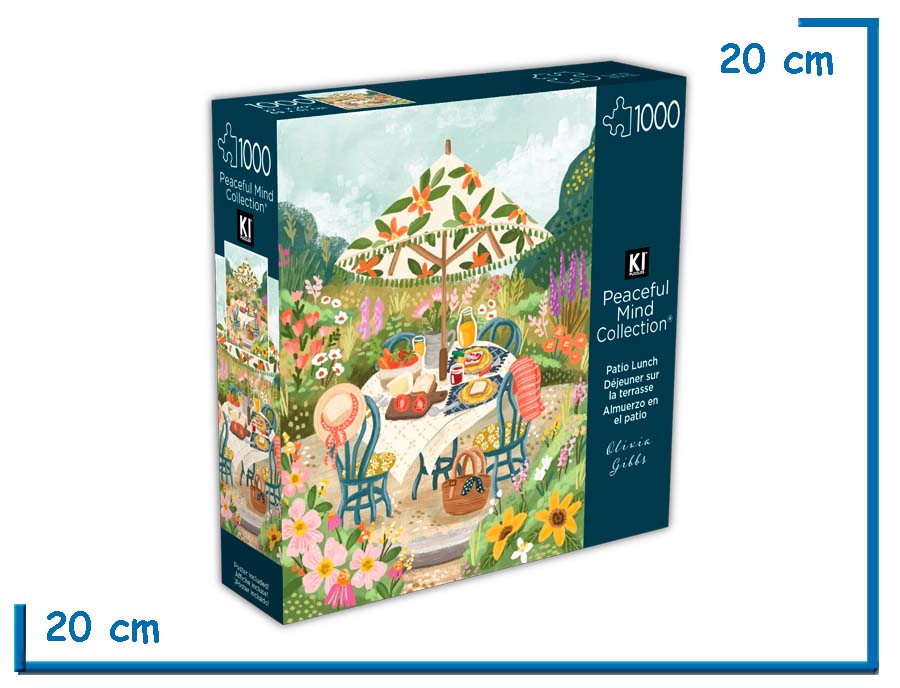 KI PUZZLE X1000 PZS ALMUERZO EN EL PATIO PEACEFUL MIND COLLECTION