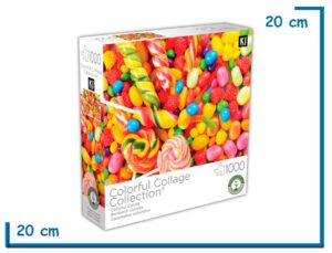 KI PUZZLE X1000 PZS CARAMELOS COLORIDOS COLORFUL COLLAGE COLLECTION