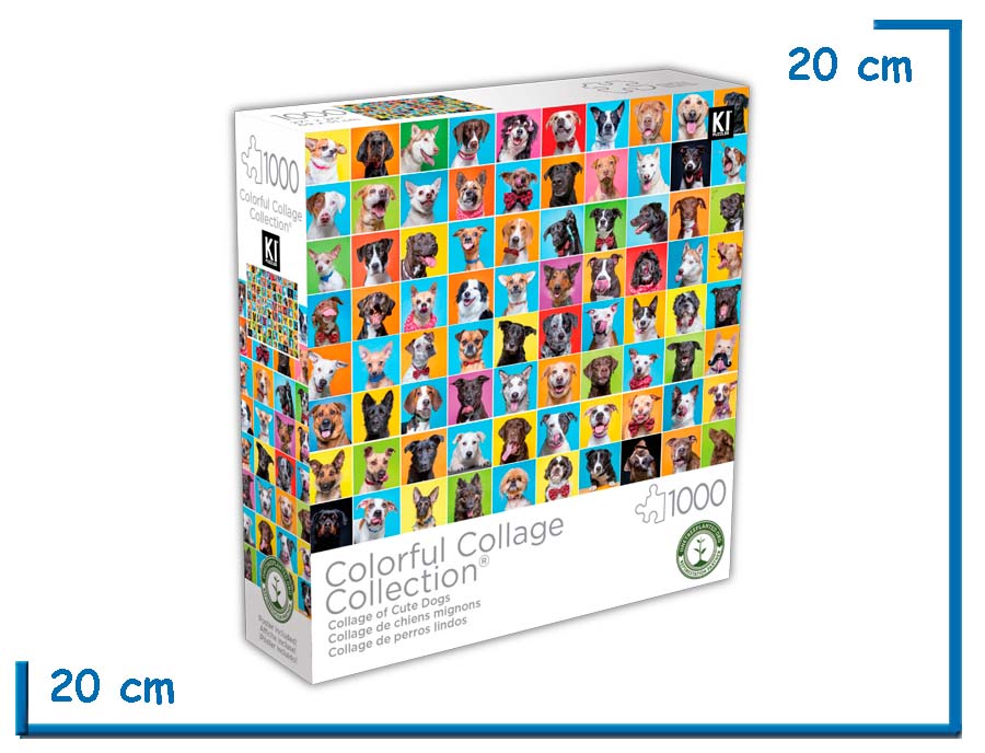 KI PUZZLE X1000 PZS COLLAGE DE PERRO LINDOS COLORFUL COLLAGE COL.