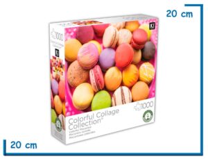 KI PUZZLE X1000 PZS MACARRONES COLORIDOS COLORFUL COLLAGE COL.