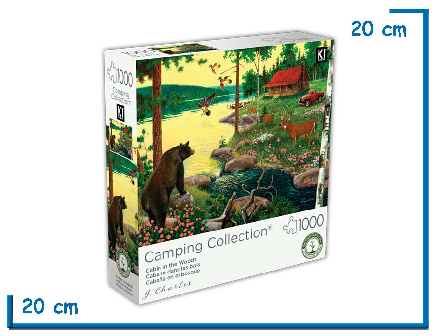 KI PUZZLE X1000 PZS CABAÑA EN EL BOSQUE CAMPING COLLECTION