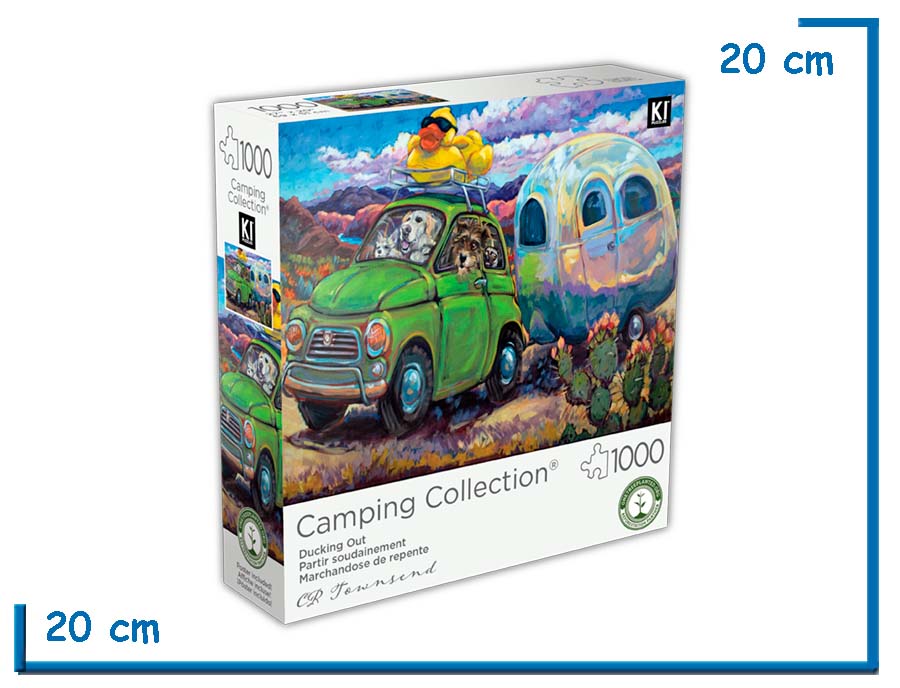 KI PUZZLE X1000 PZS MARCHANDOSE DE REPENTE CAMPING COLLECTION