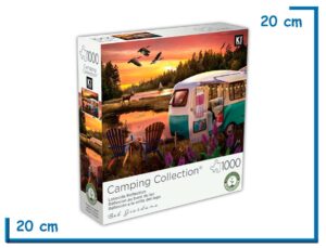 KI PUZZLE X1000 PZS REFLEXION A LA ORILLA DEL LAGO CAMPING COLLECTION