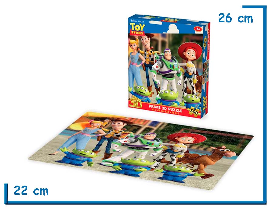 PRIME 3D PUZZLE X500 PZS TOY STORY LENTICULAR
