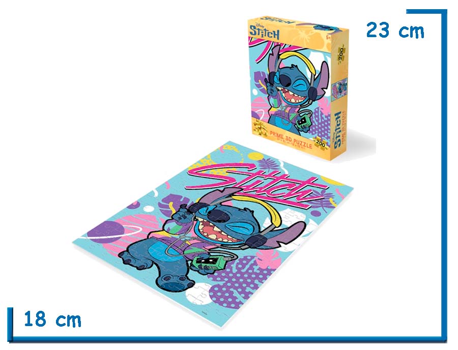 PRIME 3D PUZZLE X200 PZS STITCH WALKMAN LENTICULAR