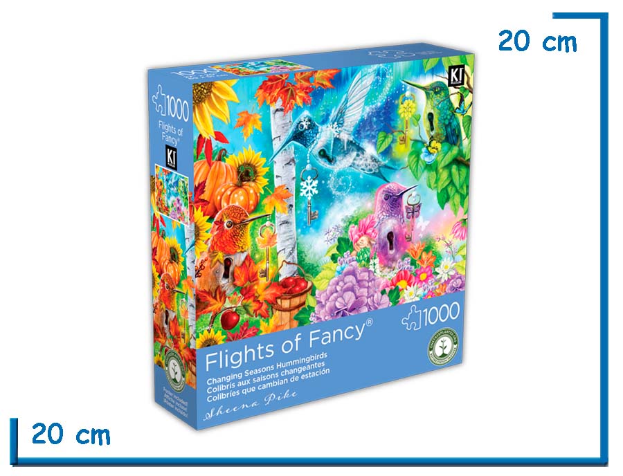 KI PUZZLE X1000 PZS COLIBRIES QUE CAMBIAN DE ESTACION FLIGHTS OF FANCY