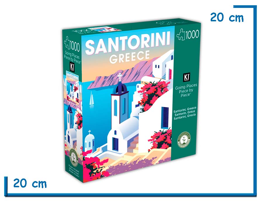KI PUZZLE X1000 PZS SANTORINI GREECE GOING PLACES