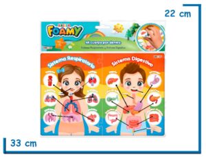 FOAMY MI CUERPO POR DENTRO ENCASTRE DE GOMA EVA