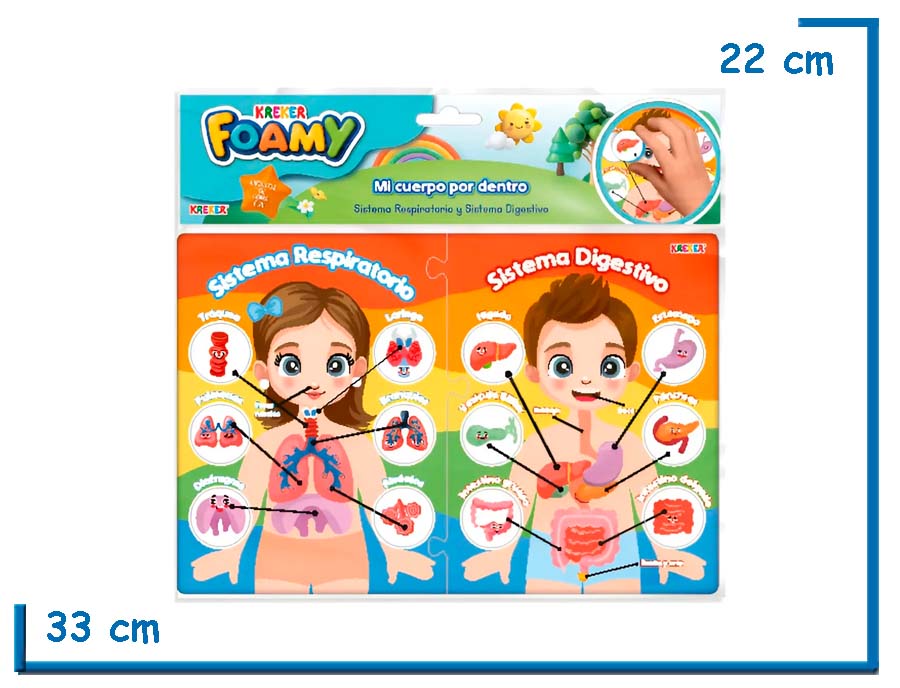 FOAMY MI CUERPO POR DENTRO ENCASTRE DE GOMA EVA