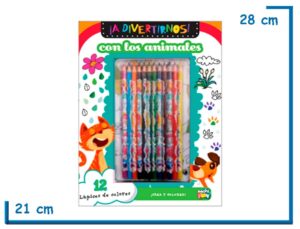 L.A DIVERTIRNOS CON LOS ANIMALES CON LAPICES DE COLORES